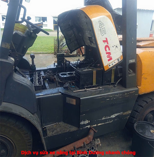 Dịch vụ sửa xe nâng tại Bình Dương nhanh chóng